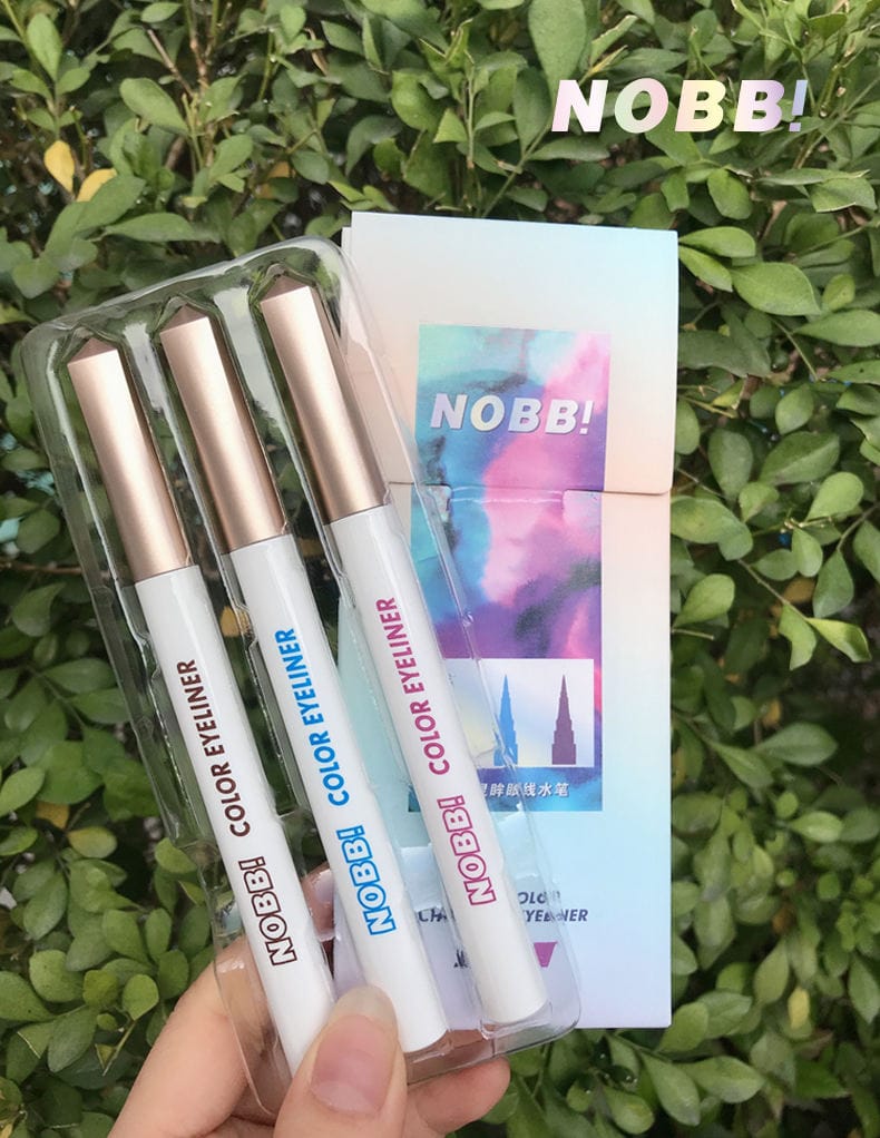 *NOBB! Liquid Color Eyeliner – 3-Piece Set*